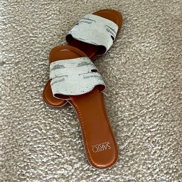 Franco Sarto Women A-GINELLE snake leather slippers size 8.5 - Picture 5 of 8